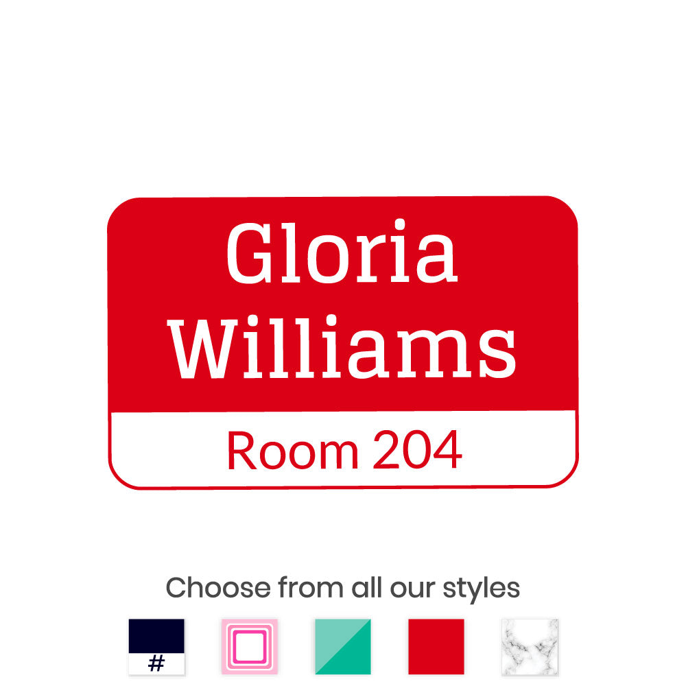Nursing Home Room Number Labels for Clothing