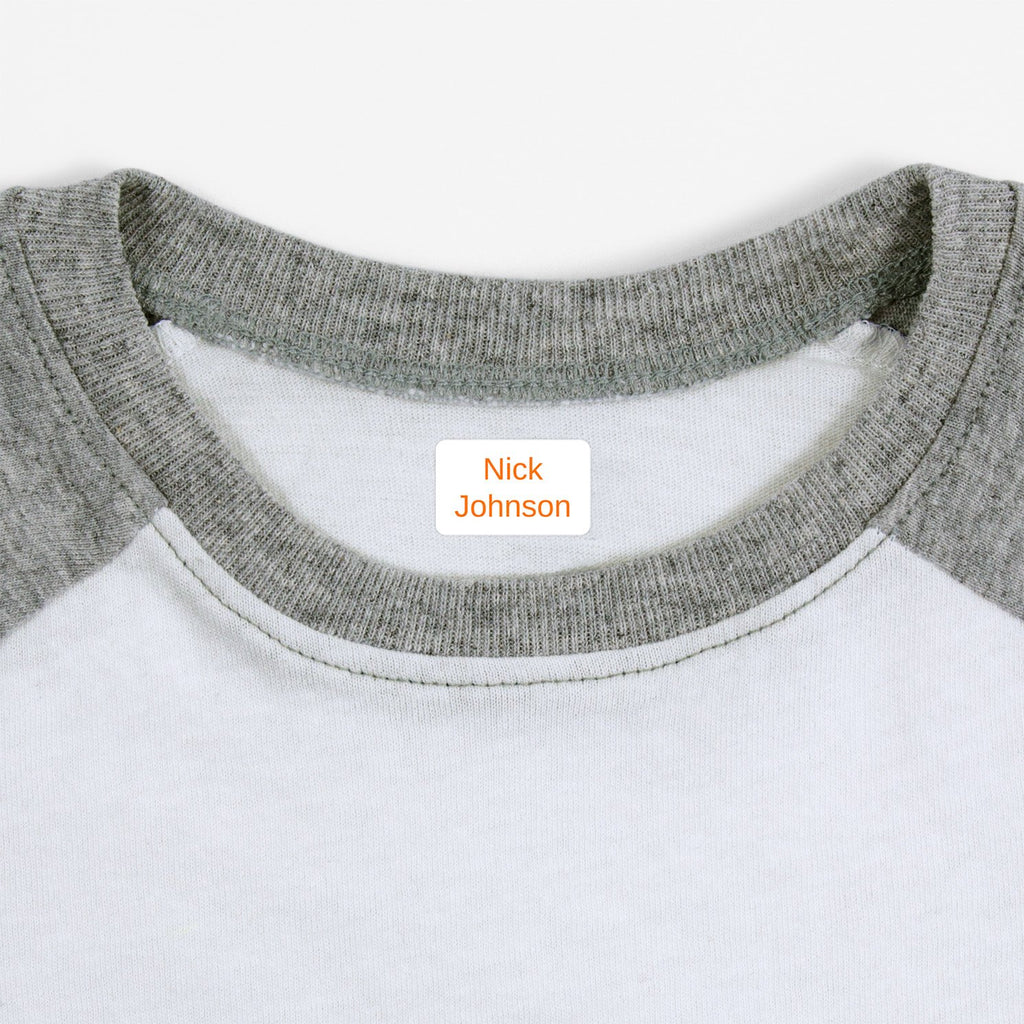 Rectangle Iron-On Senior Clothing Labels | Simple