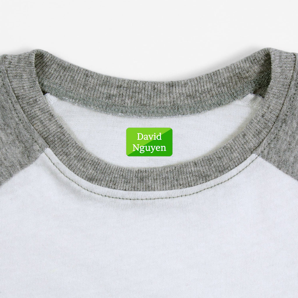 Rectangle Iron-On Senior Clothing Labels | Split