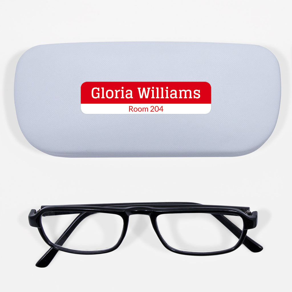 Nursing Home Room Number Rectangle Name Labels