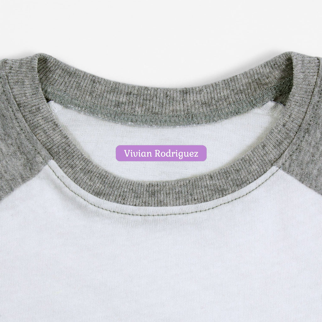 Solid Slim Rectangle Iron-On Clothing Labels
