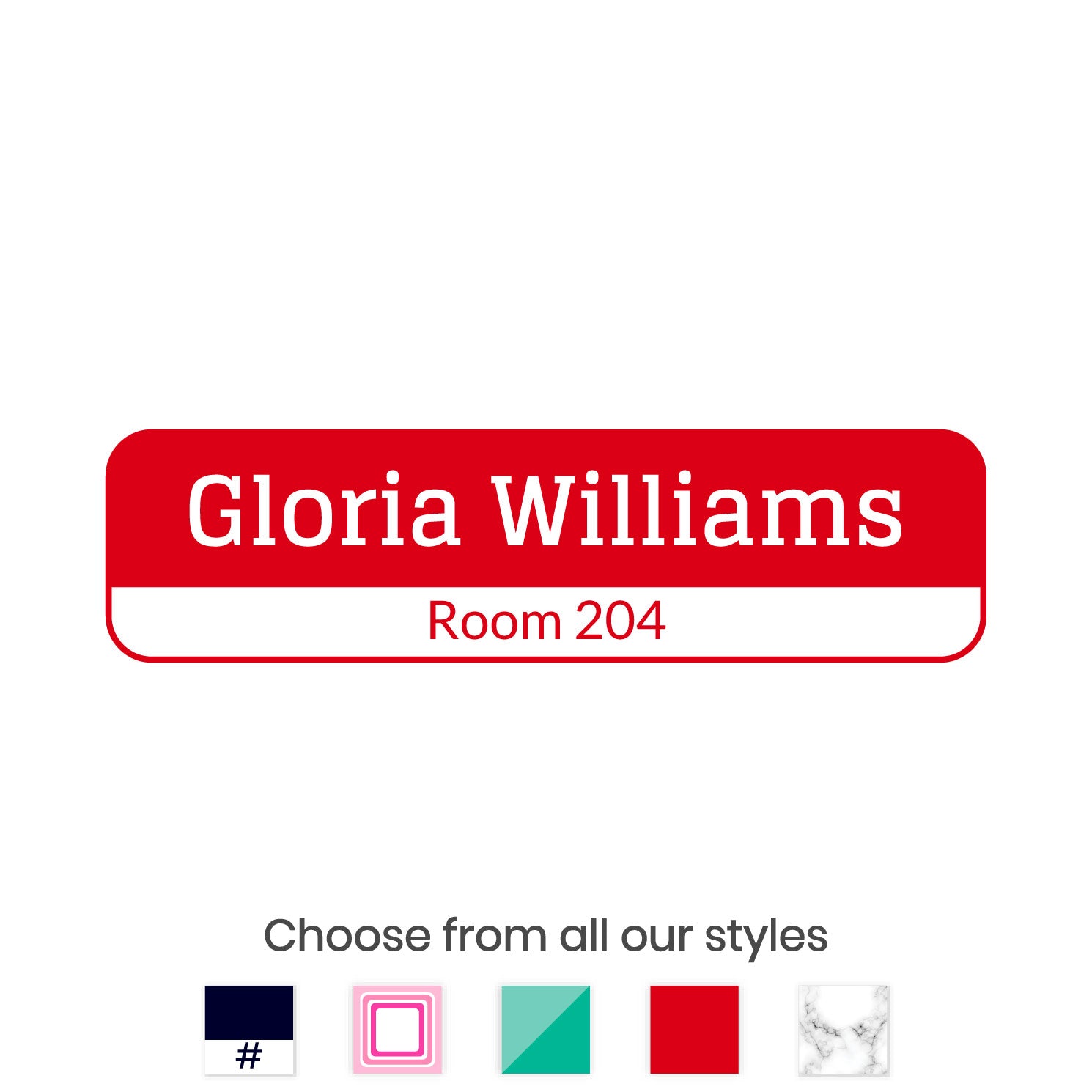 Room Number Small Rectangle Name Labels