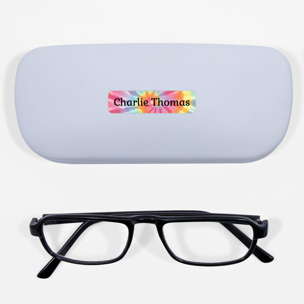 Small Rectangle Name Labels | Tie Dye